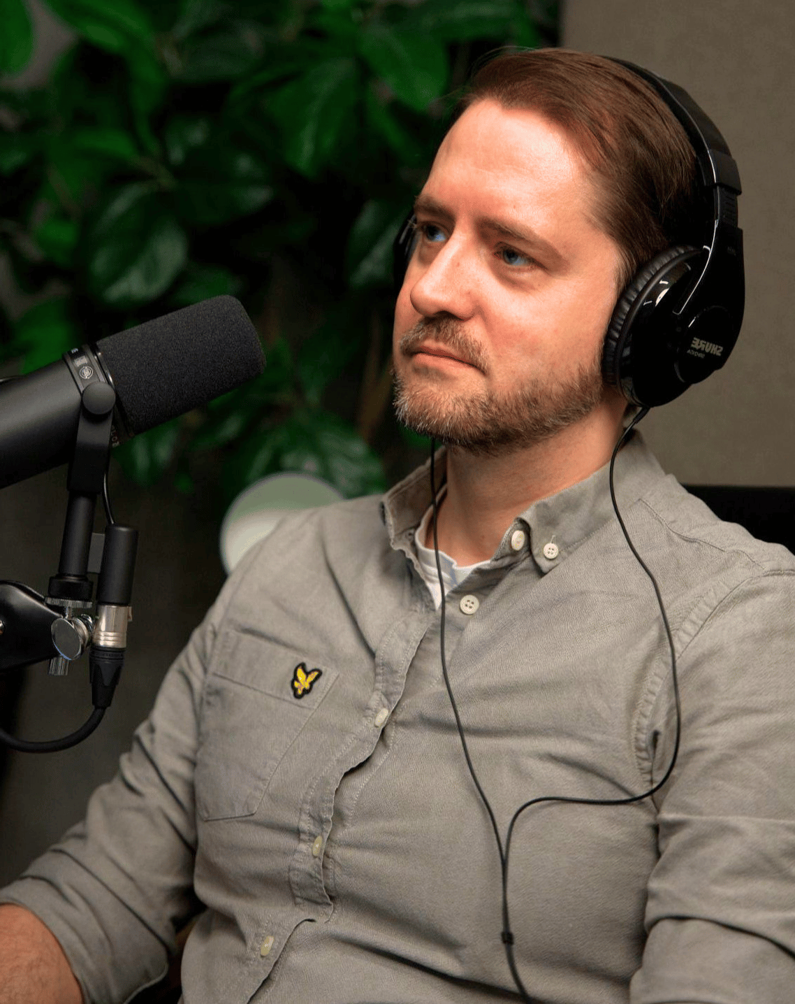 Andreas O.G i podkaststudio